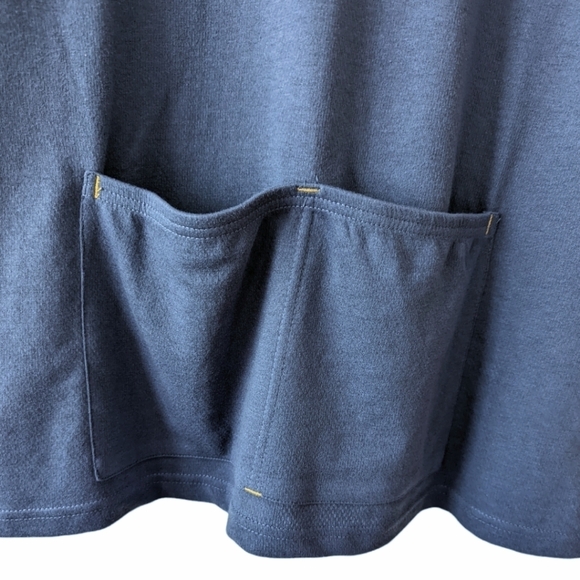 Zoic Men's Blue and Gray V-Neck Zip Front Bike Shirt Size L - Picture 6 of 9